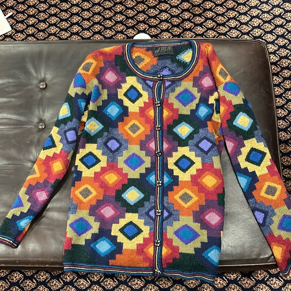 100% baby alpaca cardigan